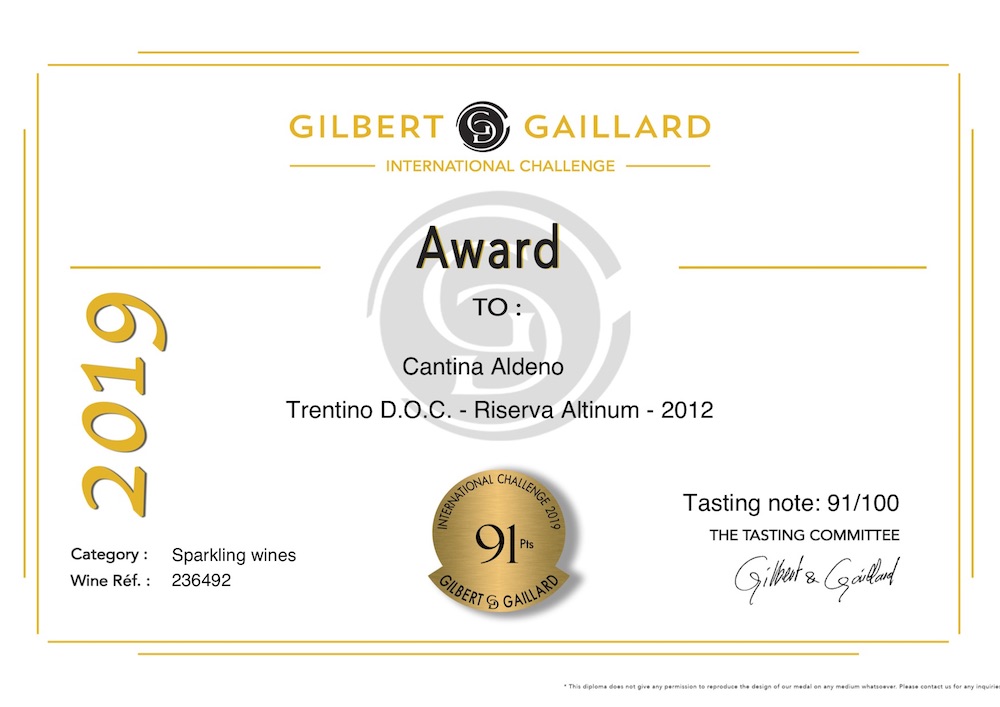 190311 Gilbert diplome altinum riserva